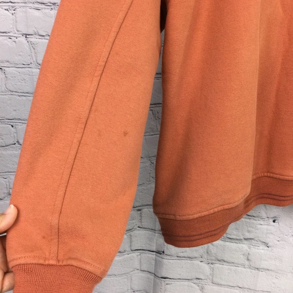 Artisans 1864 Saratoga Orange Mock Collar Long Sleeve Zippered Fleece Men's M - Picture 11 of 14